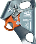 Close-up of Chest Ascender EVO For Climbing And Rope Access Ergonomic Chest Rig For Fast Hoisting And Smooth Rappel, metal construction