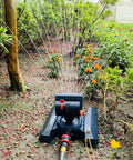 Adjustable 4 Way Mini Turbo Oscillating Sprinkler With Quick Connect Starter Set watering garden with 360 degree spray