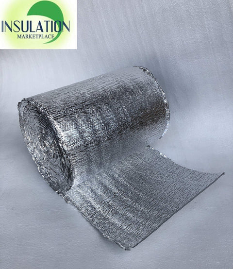 Reflective Insulation Roll 16 Inch By 50 Foot With 5mm Foam Core Radiant Barrier And Pure Aluminum Foil, Keeps Heat Out In Summer