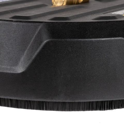Close-up of 15 Inch Surface Cleaner Attachment for Pressure Washers Up To 3400 Max PSI showing brush detail, plastic material