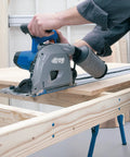Plunge Cut Track Saw With 62 Inch Guide Track And Parallel Guides 12 Amp Corded Power Pro Grade Precision For Wide Cuts In Plywood