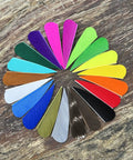 2 Inch Archery Fletching Feathers Dope Turkey Feathers Left Wing Right Wing Pack Of 50 For DIY Hunting Arrows Colorful Display
