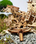 Archballista And Tower Wooden 3D Puzzle Mechanical Model For Self Assembly Laser Cut DIY Kit With Realistic Moving Parts And Medieval Siege Design Perfect For History Buffs And DIY Junkies; wooden archballista model
