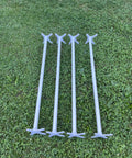 Adjustable Dog Agility Cavaletti Jump Set Of 4 For Backyard Training And Rehab, 36 Inch Bars With End Connectors on grass