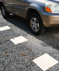 Permeable Paver Grid System For Driveways And Patios, DIY Friendly Deco Pavers For Walkways And Backyard Paths, 1.8 Inch Thick, Pack Of 10 Covering 40 Sq Ft, Keeps Gravel In Place, Made In USA From Recycled HDPE, installed driveway with gravel.