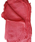 100 New Shop Rags And Industrial Cleaning Towels 14x14 Red For Auto Shops And Body Shops, Garages, Paint Booths, Lube Centers