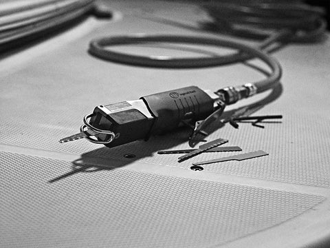 Reciprocating Air Saw For Pros On The Job With Ten Thousand SPM And Three Eighths Inch Stroke Front Exhaust Lightweight Tool