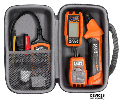 Durable Carry Case For Circuit Breaker Finder Kit With ET310 AC Finder, GFCI Outlet Tester, RT310 Receptacle Kit open view