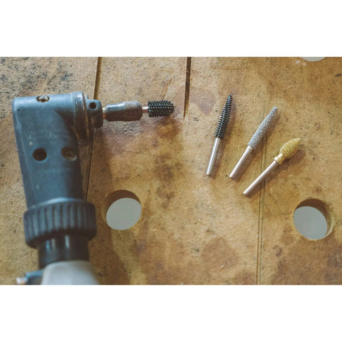 Extreme Dove Tail Burr For Wood Carving Beast Mode Grinding Bit Very Coarse With One Eighth Inch Shaft Abrasive Tungsten Carbide, in rotary tool