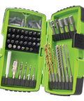 Pro Grade Drill And Driver Set Kit With Titanium Nitride Bits Self Centering High Speed Drill Bits Hammer Drill Rated Carbide Tips