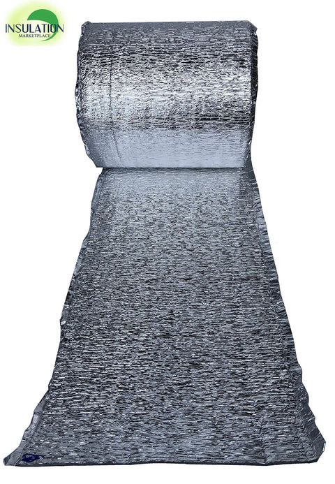 Heavy Duty 3mm Foam Core Reflective Insulation Roll 24 By 50 Feet With Radiant Barrier, Thermal Shield, laying flat