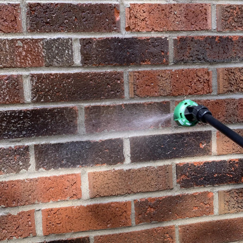 Application of Penetrating Siloxane PD Weather Seal For Concrete, Masonry, Stucco And Manufactured Stone on brick wall