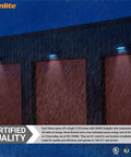 Dope Rotatable Outdoor LED Wall Pack Light 40W 5720 Lumens 5000K Daylight illuminating building facade in rain