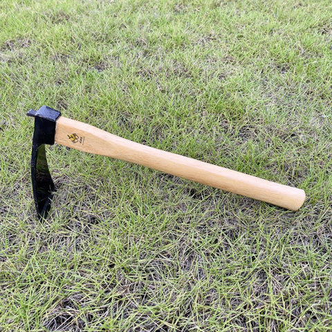 14 Inch Tough As Nails Narrow Hoe With Oak Wood Handle Japanese Carbon Steel Garden Tool For Digging Weeding And Planting Based.