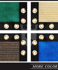 Four colors of privacy screen fabric with brass grommets, for 6 Ft By 50 Ft Black Fence Privacy Screen Cover Windscreen