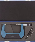 Blade Micrometer Outside Gauge With 3 To 4 Inch Range For Narrow Groove Diameters, in protective case with accessories