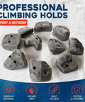 50 Large Screw On Rock Climbing Holds For Adults And Teens Perfect For DIY Indoor Outdoor Climbing Walls Garage Gyms And Backyard