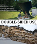 Heavy Duty Tarp Set 4x6 Feet 2 Pack 10.5 Mil Waterproof Multipurpose Protective Cover in outdoor use for all seasons
