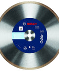 10 Inch Diamond Blade with Continuous Rim for Wet Cutting, showing brand label and specifications, not the "7 Inch Rapido Premium" blade.