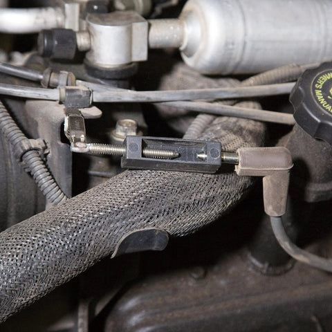 Adjustable Ignition Spark Tester for Small and Large Engines Spark Plug Tester in engine bay