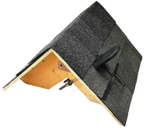 Permanent Roof Anchor With Flashing And Cap For Wood Frame Structures That Fits Multiple Size Trusses With Bolt And Clamp Installation