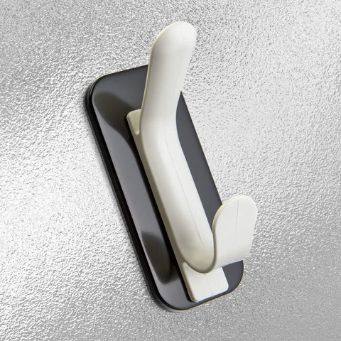 Magnetic Double Coat Hook With Extra Strong Backing For Office School Or Home Easily Hang Coats Hats Umbrellas On Metal Surfaces With A Heavy Duty Firm Grip