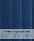 Close-up of navy blue polyester fabric used in 12Ft Two Person Quilted Outdoor Hammock With Stand Detachable Pillow And Bamboo Spreaders