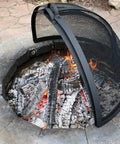 Round Fire Pit Spark Screen Cover With Easy Opening Latch Heavy Duty Steel Mesh Shield For 36 Inch Outdoor Fire Pits Ember Guard