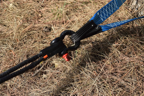 Off Road Winch Rope Extension For ATV UTV Three Eighth Inch Synthetic Cable Eighty Four Feet Orange Abrasion Resistant
