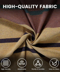 Cotton Double Hammock With 55 Inch Spreader Bar Portable Camping Hammock With Carrying Bag And Tree Straps For Patio Backyard Or Balcony 450 Pound Capacity Brown And Khaki Fabric Texture
