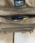 Dual Zip Tool Roll Pouch With Large Pockets For Hand Tools, Screwdrivers, And Pliers, View of Pouch with Tools Inside