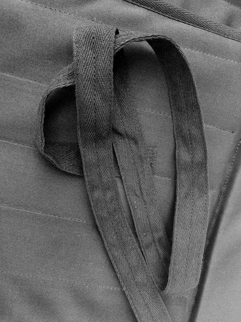 Close-up of lace-up detail on Hema Sparring Apron Style Beefy Padded Groin And Thigh Protector With 350N Anti Stab Fabric