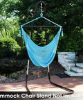 Sky Blue Caribbean XL Outdoor Hammock Chair Swing For Reading And Relaxing on patio, durable polyester rope, stand not included