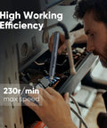 Person using Cordless Screwdriver Set With 32 Magnetic Bits And 4 LED Lights, Adjustable Torque and Speed, 2000mAh Battery
