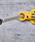Iron Blast Technology SDS Max Drill Bit 1-3/4 Inch by 22-1/2 Inch with Full Carbide Head drilling into concrete wall