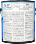 Back label of MasterClear Supreme Protective Clear Matte Coat 1 Gal showing application instructions and drying times.