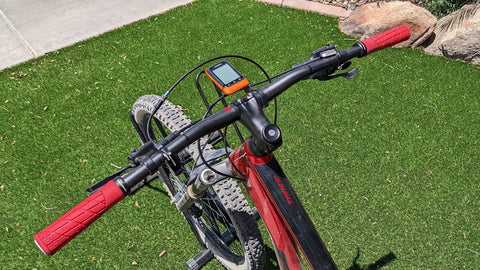 Top view of Carbon Fiber 760mm Mountain Bike Handlebars 31.8 Clamp Riser Bar Glossy 3K Black Red Lightweight Non Slip Shockproof