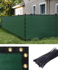 Five Foot By Fifty Foot Poolside Privacy Screen For Fences Heavy Duty Windscreen With Bindings And Grommets Delivers Ninety Percent Blockage While Letting Breezes Through A Breathable Mesh Includes Cable Zip Ties And Is Available In Custom Sizes.