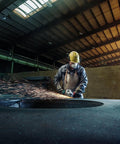 Worker using 7 Inch Angle Grinder With 8500 RPM And 15 Amp Power in metal workshop