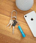 G-Series Dual Chamber Carabiner Size 3 Stainless Steel 1 Pack For Keys And Grab And Go Gear holding keys and flashlight
