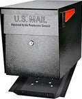 Heavy Duty Curbside Locking Mailbox With Post Mount Extra Large Steel Construction USPS Approved Anti Pry Latch 12 Wafer Disc Lock