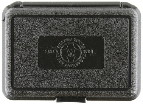Black case for Tap Extractor Set For Broken Taps Three Sixteenth Inch To One Half Inch Four Flute Design With Hardened Steel Fingers Back Out Tool