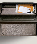 Open Townhouse Bronze Wall Mount Locking Mailbox With Large Capacity Built Tough 14 To 16 Gauge Steel Anti Pry Latch