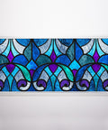 Fluorescent Light Covers For 2x4 Ceiling Fixtures With Stained Glass Design, 22.38 Inches By 46.5 Inches, Classroom Friendly, 4 Pack