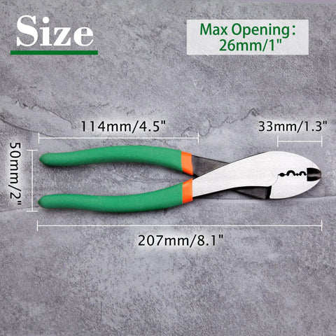 Pro Grade Electrician Terminal Crimp Pliers With Cutter for 10 to 22 AWG Wire Durable Cable Crimp Tool With PVC Handle Easy Grip
