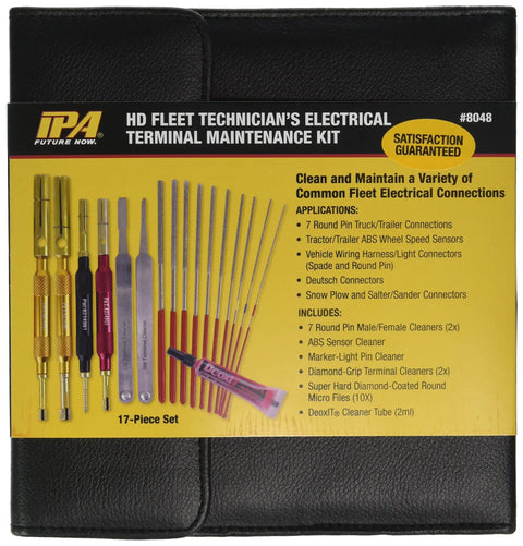 Pro Grade Terminal Connector Cleaner Kit for Automotive Systems, Prevents Intermittent Power Failures, Extends Harness Life