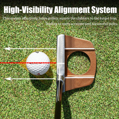Dope Lightweight Graphite Shaft Standing Golf Putter With Ball Pick Up For Men And Women Right Handed 34 Inch Mallet Putter on grass