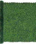 Privacy Fence Screen With Realistic Faux Boxwood Ivy Panels 60 By 140 Inches Covering 58.5 Sq Ft four layer UV resistant