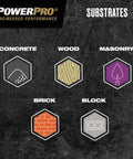 Multi Material Flat Head Construction Screws Six By One Inch Epoxy Coated Bronze Steel Fasteners for various substrates