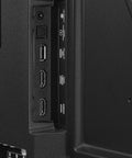 Close-up of Bang For Your Buck 32 Inch Led Smart Fire TV ports, including HDMI and USB connections for smooth setup.